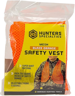 Hunters Specialties HS02006 Adult Mesh Safety Vest OSFA Blaze Orange Chest