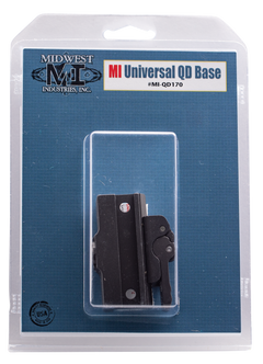 Midwest Industries MIQD170 Universal QD Base 3" Picatinny Rail Black Hardcoat Anodized
