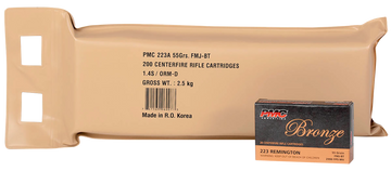 PMC 223ABP Battle Pack 223 Rem 55 gr Full Metal Jacket Boat Tail (FMJBT) - Box or Case