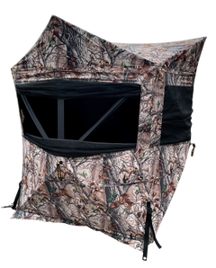 Muddy Twin Peaks Hub-Style Ground Blind - 58" x 58" x 70" Camo 600D Polyester