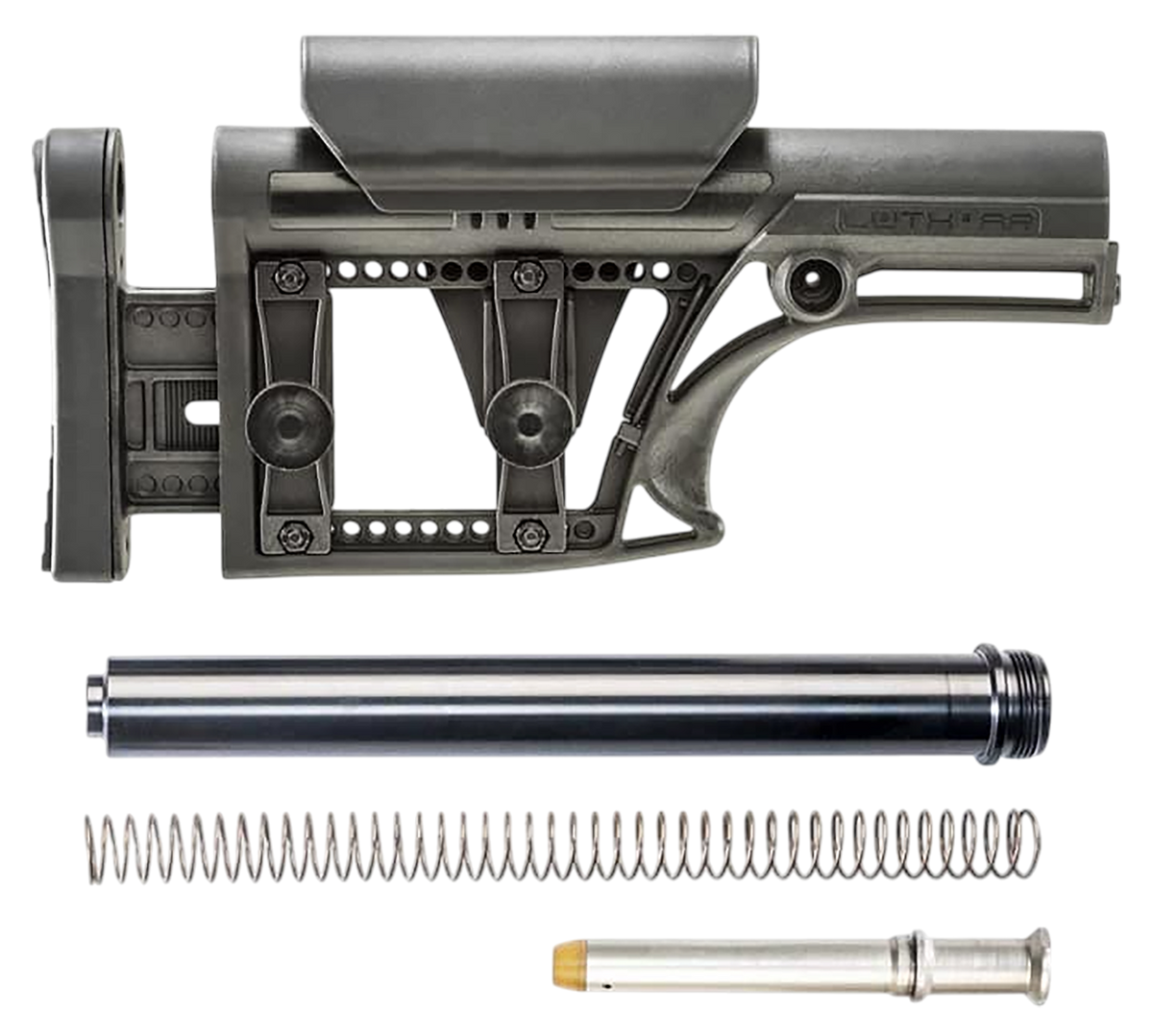 Luth-AR MBA-1K MBA-1 AR-15 Ambidextrous Buttstock Kit w/ .223/5.56 Buffer Assembly - Black