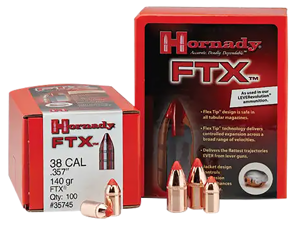 Hornady 45201 FTX Rifle 45 Cal .452 250 gr Flex Tip eXpanding - 50/Box