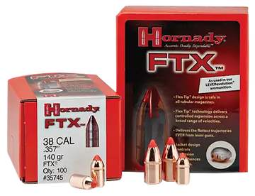 Hornady 45201 FTX Rifle 45 Cal .452 250 gr Flex Tip eXpanding - 50/Box