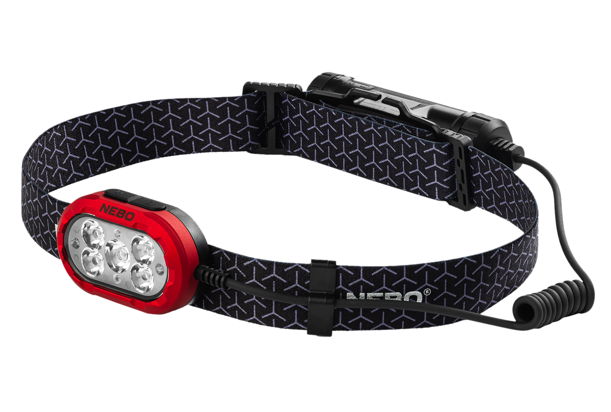 NEBO Illumatrace Blood Tracker Headlamp 800/100 Lumens Rechargeable LED - Black Anodized