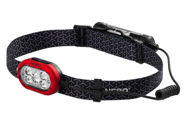 NEBO Illumatrace Blood Tracker Headlamp 800/100 Lumens Rechargeable LED - Black Anodized