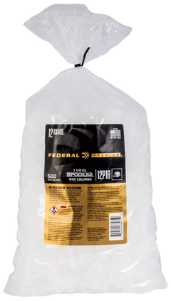 Federal 12P18 Podium Wad 12 Gauge 1 1/8 oz White Plastic Wads - 5000/Case