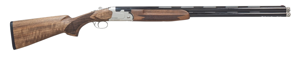 Pointer FT912 Field Trek 12 Gauge 28" 2rd 3" Break Open Over/Under Shotgun - Silver Steel Receiver