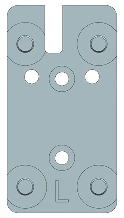 Beretta 90/92 Series RDO Optic Mount Plate - Leupold Pattern Footprint - Silver