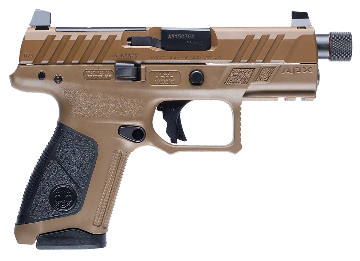Beretta APX-A1 Compact Tactical 9mm Luger 4.2" 15+1 Semi-Auto Pistol - FDE