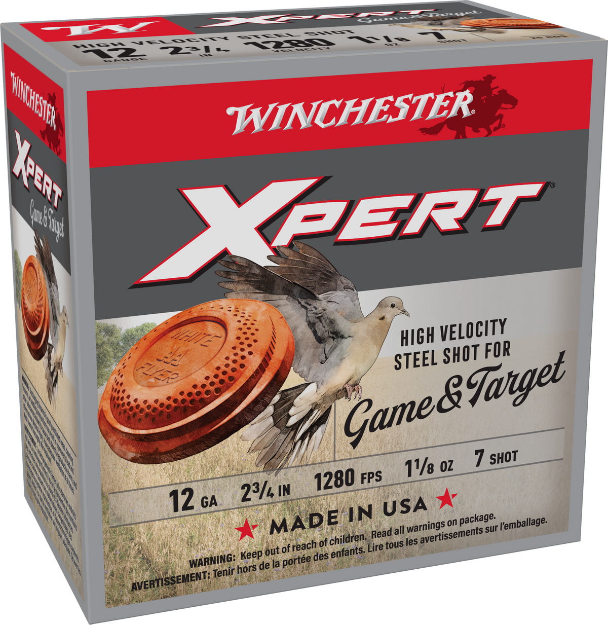 Winchester Ammo Super-X Xpert High Velocity 12 Gauge 2.75" 1-1/8 oz #7 Shot 25 Rd - Box or Case