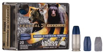 Federal Premium Solid Core 40 S&W 200gr Synthetic Flat Nose 20rd - Box or Case