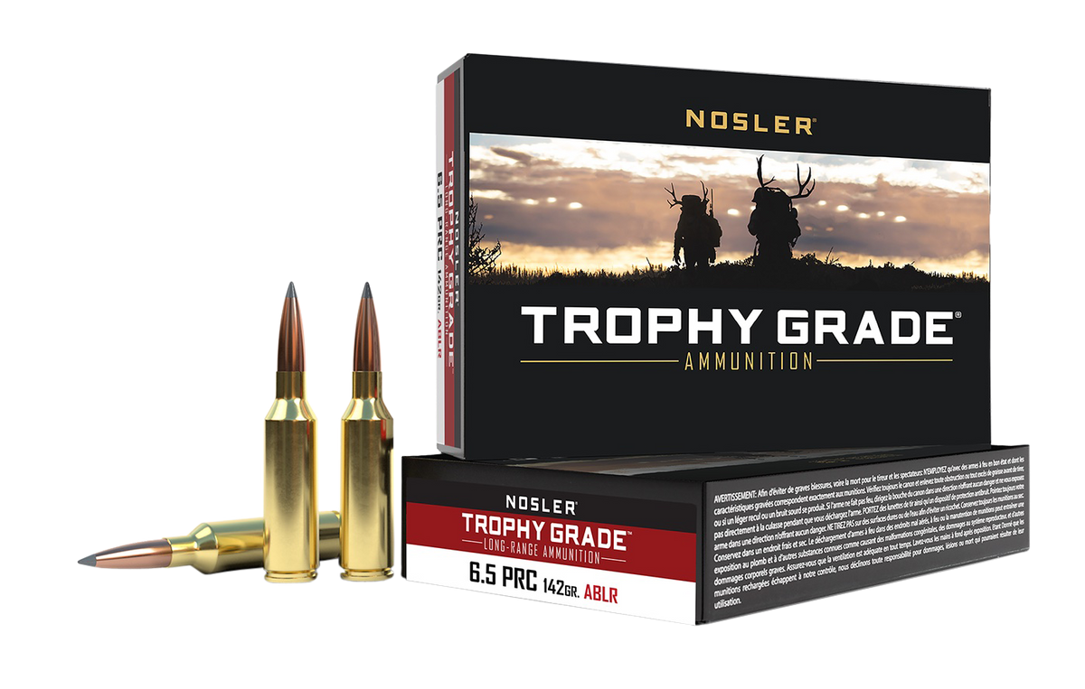 Nosler Trophy Grade Long-Range 6.5 PRC 142gr AccuBond LR - Box or Case