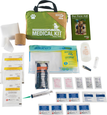 Adventure Medical Kits Trail Dog Medical Kit - Pet First Aid Kit - Green