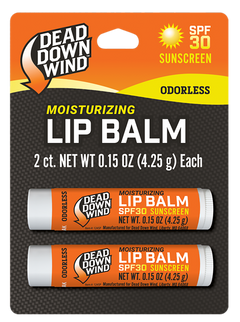 Dead Down Wind Lip Balm SPF 30 Unscented 0.15 oz 2-Pack