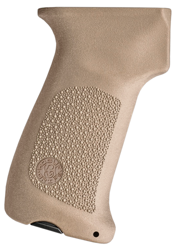 Hogue 74033 AK-47/AK-74 OverMolded Rubber Pistol Grip w/o Finger Grooves FDE
