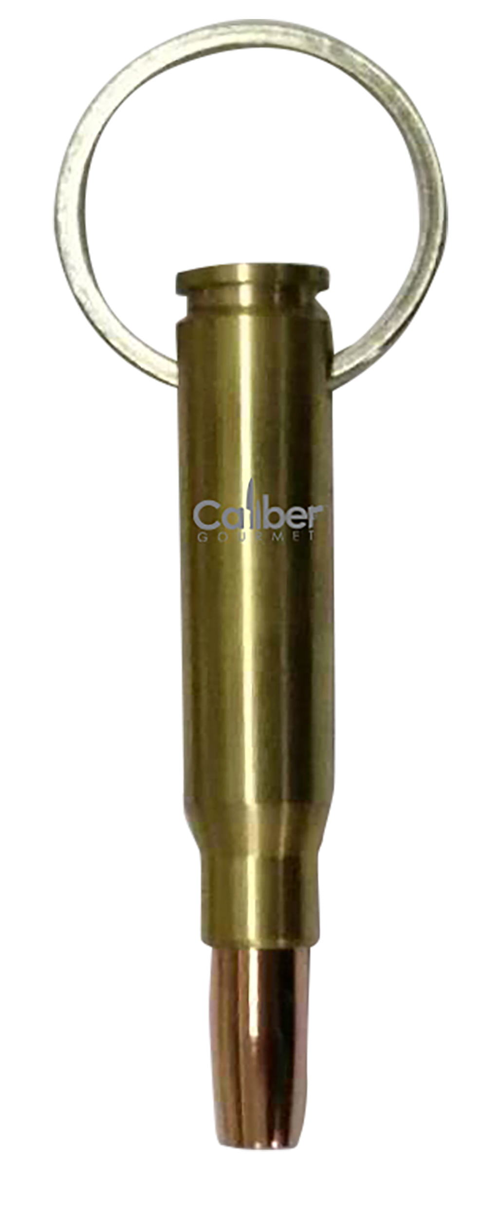 Caliber Gourmet Bottle Opener/Whistle Gold Fired Shell Casing Keychain