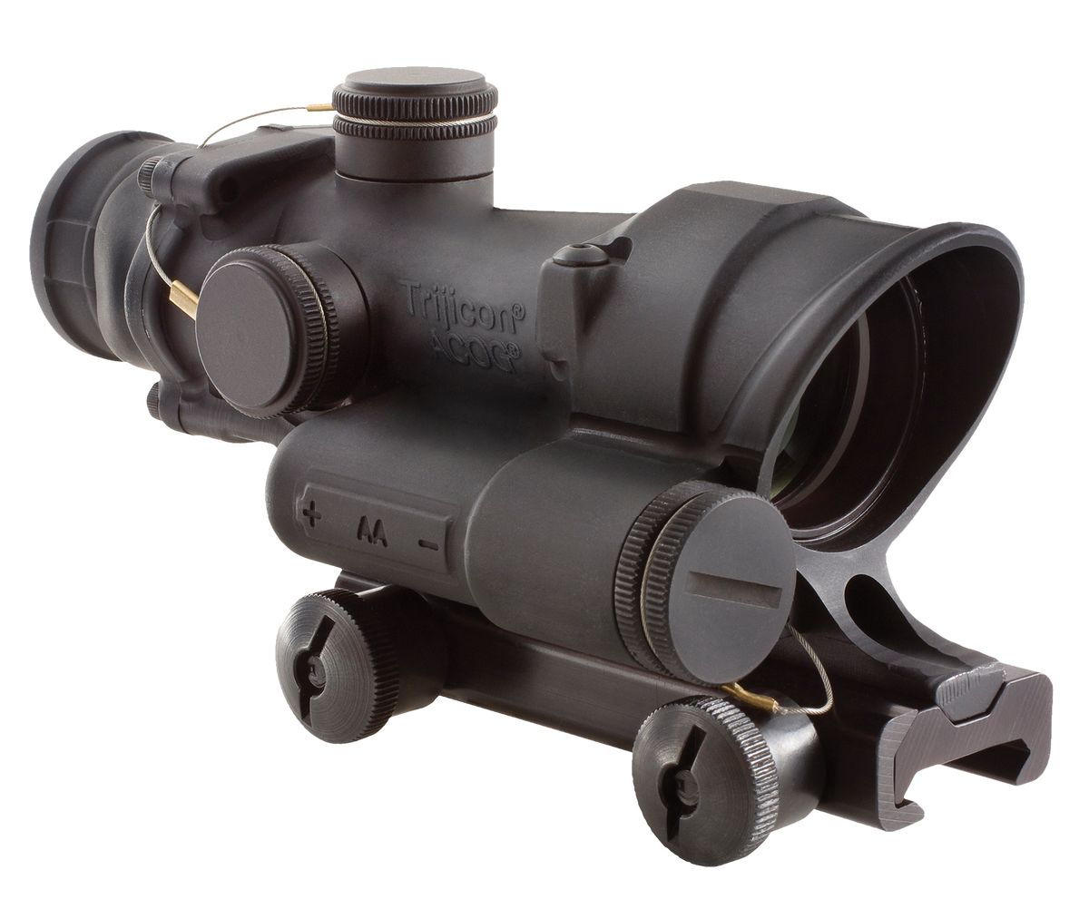 Trijicon 100190 ACOG 4x32mm LED Illuminated Red Crosshair .223/5.56 BDC Riflescope - Black Hardcoat Anodized
