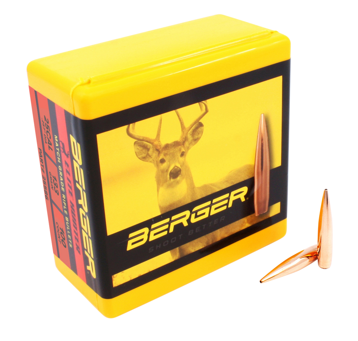 Berger Bullets Elite Hunter 25 Cal 133gr Boat Tail - 100/Box