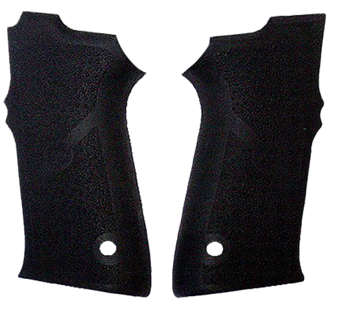 Hogue 40010 Rubber Grip Panels Black for S&W 5906, 4006
