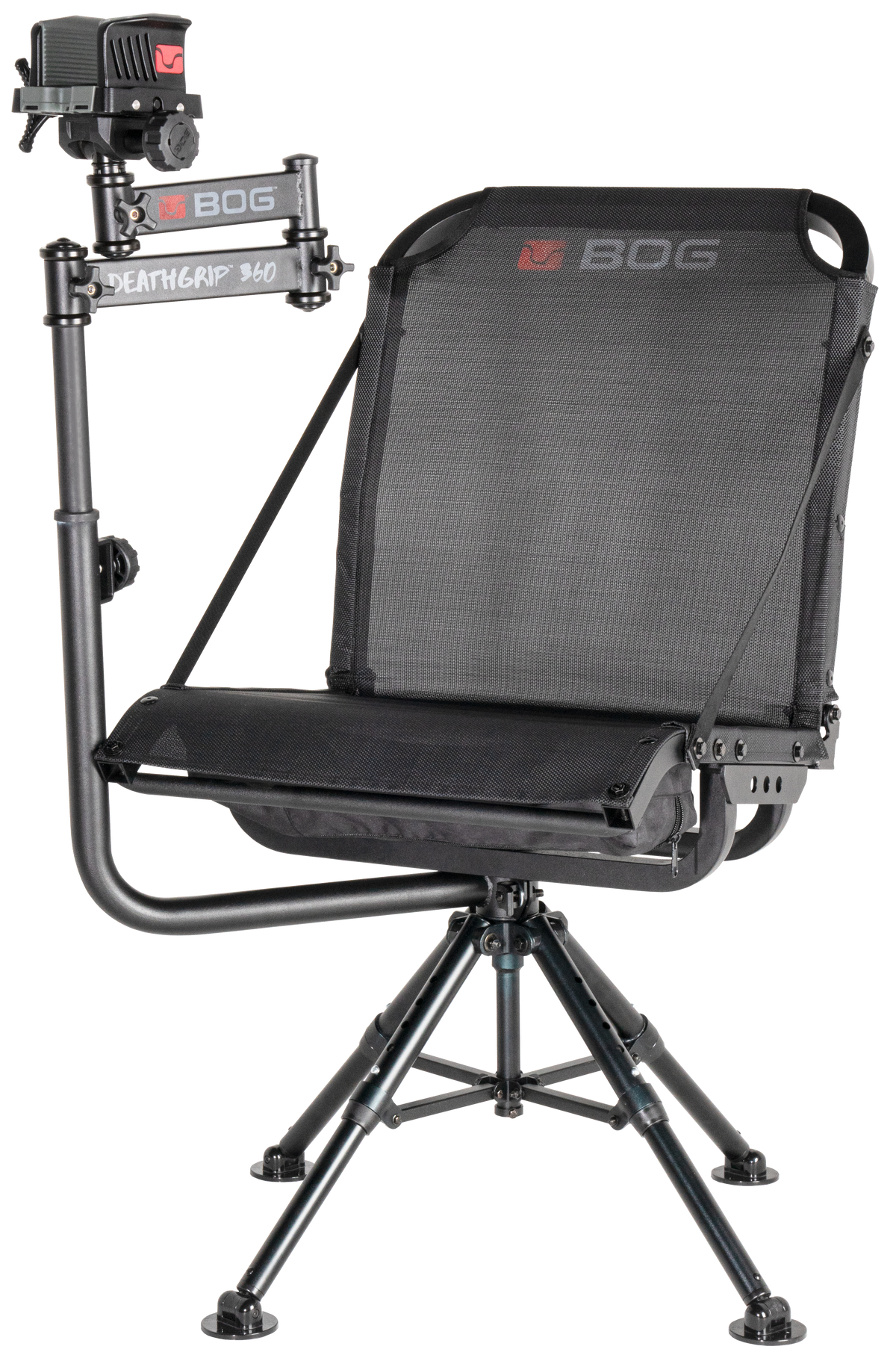Bog-Pod DeathGrip 360 Aluminum Shooting Rest Chair - Black
