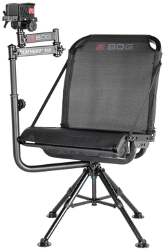 Bog-Pod DeathGrip 360 Aluminum Shooting Rest Chair - Black