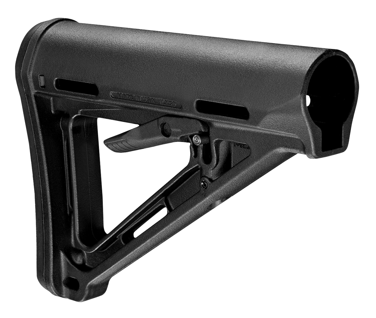 Magpul Industries MOE Carbine Stock Mil-Spec Black Polymer Collapsible 6-Position AR-15/M16/M4
