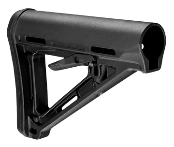 Magpul Industries MOE Carbine Stock Mil-Spec Black Polymer Collapsible 6-Position AR-15/M16/M4