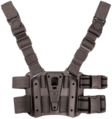 Blackhawk 432000PBK Tactical Holster Platform Carbon Fiber Black Leg Mount