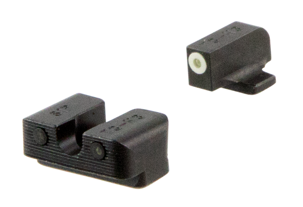 TruGlo Tritium Pro Sig Sauer P-Series #6 Front/#8 Rear Green Tritium Night Sight Set - Black Nitride
