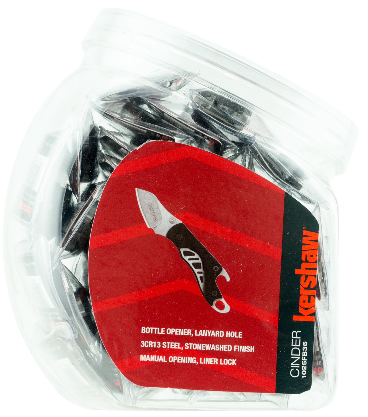 Kershaw Cinder 1.4" Folding Keychain Knife 36pc Display Kit