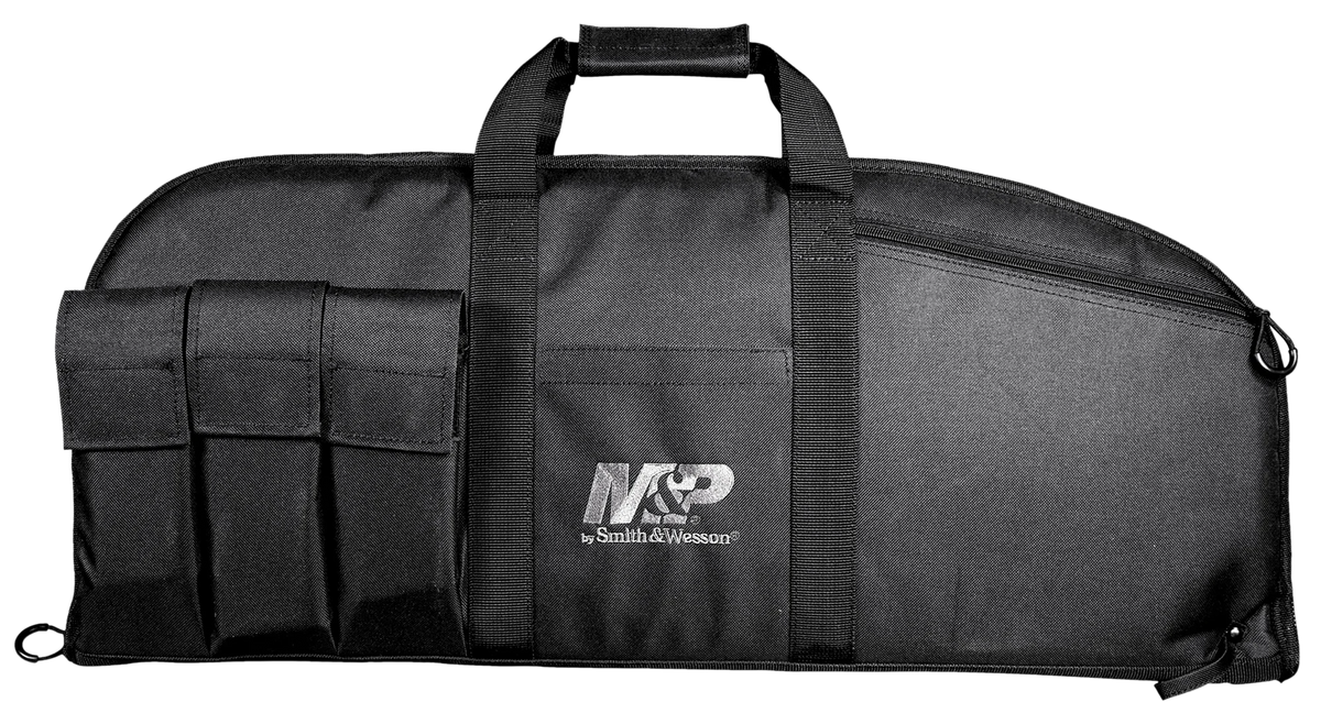M&P Accessories 110016 Duty Series 45" Rifle/Shotgun Case Black Nylon - 5 Exterior Mag Pouches