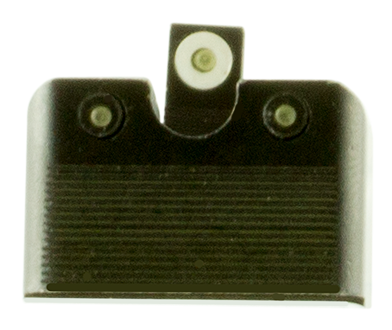 TruGlo TG231G2MW Tritium Pro Night Sight Set for Glock MOS - High Mount, Green Tritium White Outline Front / Green Rear, Black Nitride