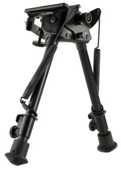 Harris S-L Series S Model L Swivel Bipod 9-13" Sling Swivel Stud Rubber Feet - Black Anodized Steel/Aluminum