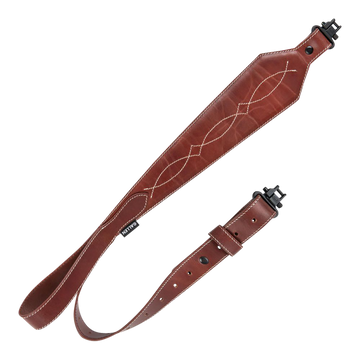 Heritage Cases 8508 Western Scallop Brown Leather Rifle Sling