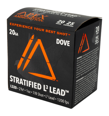 Apex Ammunition Element Dove Stratified 20 Gauge 2.75" 1 oz #7/#8 Shot - Box or Case