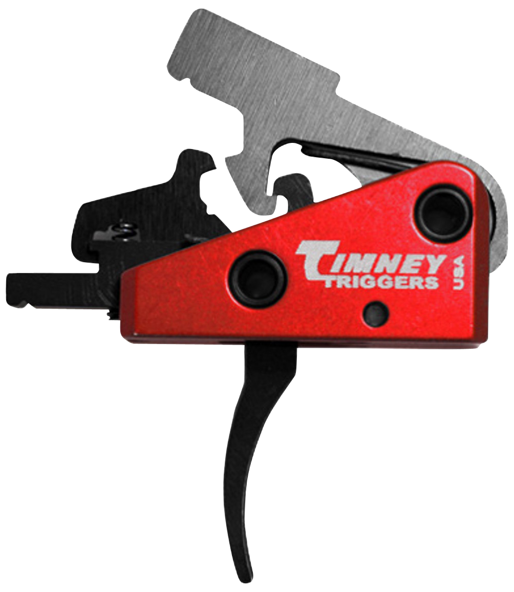 Timney Triggers 662S Targa Short AR-15 Two-Stage Curved 2+2 lb Drop-In Trigger - Black/Red