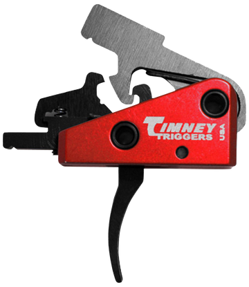 Timney Triggers 662S Targa Short AR-15 Two-Stage Curved 2+2 lb Drop-In Trigger - Black/Red