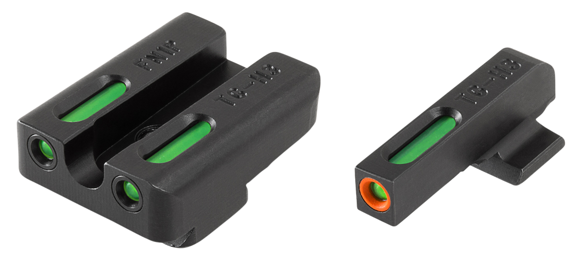 TruGlo TFX Pro FNX-40/FNP-40/FNS-40 Tritium Fiber Optic Sight Set - Black Nitride