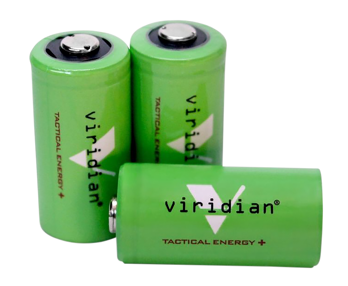 Viridian 3500006 CR123A Lithium 3V 1,750 mAh Batteries 3-Pack