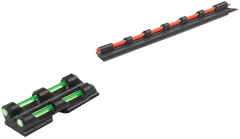 TruGlo Gobble-Dot TG94 Universal Shotgun Sights Green/Red Fiber Optic Front/Rear Set - Black