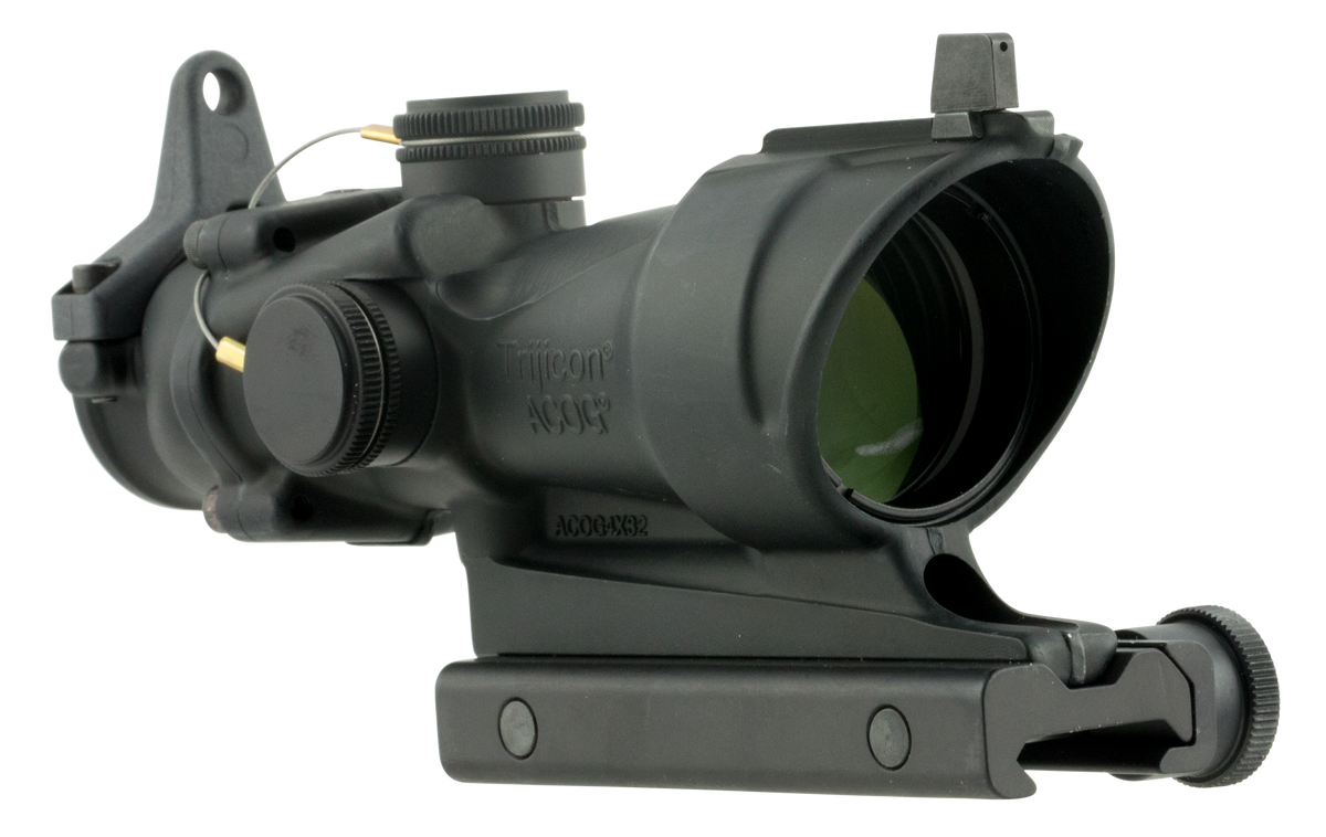 Trijicon 100091 ACOG 4x32mm .223 BDC Illuminated Amber Crosshair Riflescope - Black Hardcoat Anodized
