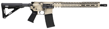 Black Rain Ordnance Spec 15+ We The People 5.56x45mm NATO 16" 30+1 Semi-Auto AR-15 Rifle - Light Sand Battleworn