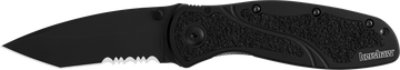 Kershaw Blur 3.4" Tanto Folding Knife Part Serrated Black DLC