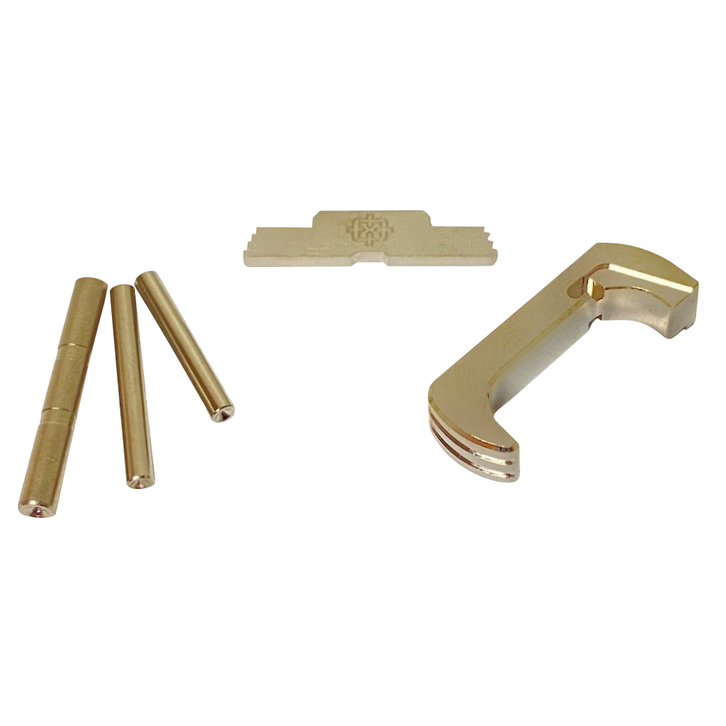 Cross Armory CRG5OKSV 3 Piece Kit Extended Glock 17/19/26/34 Gen5 Silver Anodized Steel/Aluminum