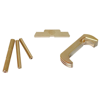 Cross Armory CRG5OKSV 3 Piece Kit Extended Glock 17/19/26/34 Gen5 Silver Anodized Steel/Aluminum