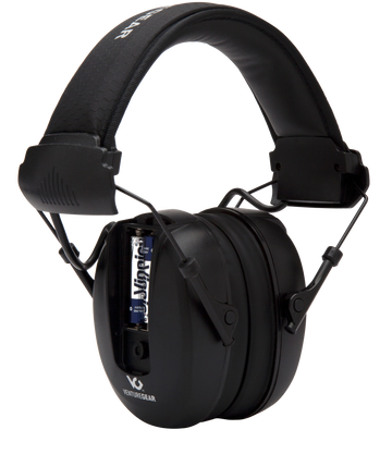Pyramex Venture Gear Clandestine Electronic Muff 24 dB NRR Over the Head Black