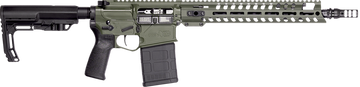 Patriot Ordnance Factory Rogue 308 Win 13.75" 20+1 Semi-Auto Rifle - Olive Dark Green Cerakote