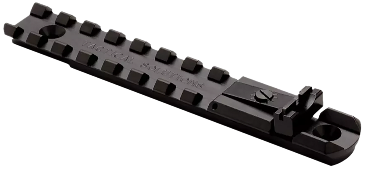 Tactical Solutions Trail-Lite Optic System Picatinny Rail w/ Integrated Sights - Black Aluminum - Buck Mark