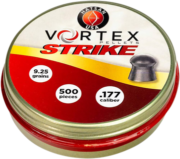 Hatsan USA Vortex Strike .177 9.25gr Lead Domed Pellets 500-Ct