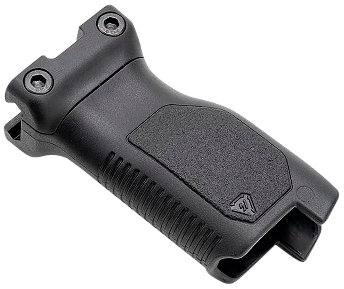 Strike Industries Angled Vertical Grip Long Black Polymer w/ Cable Management for Picatinny Rail